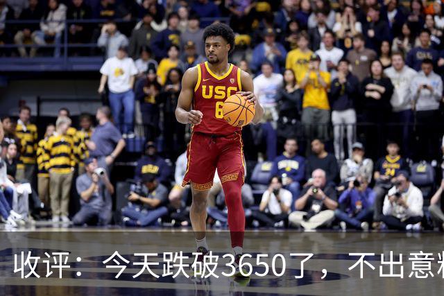 收评：今天跌破3650了，不出意料，明天或会这样走